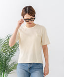 【C-FORTPOINT/フォートポイント】【細見え スタイルアップ効果】細ボーダー ジャガードリブTシャツ 着痩せ きれいめ オフィス 通勤 大人カジュアル フレンチシック