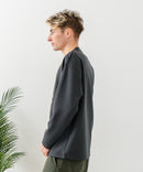 【BLUE STANDARD/ブルースタンダード】パフィースウェット 部分刺繍クルーネック トレーナー ストレッチ 春服 ❘ジーンズメイト公式オンラインショップ