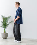 COOLMAXリネンミックス総柄シャツ【BLUE STANDARD/ブルースタンダード】