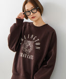 【C-FORT POINT/フォートポイント】トラ柄 ステッチトレーナー