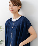 【C-FORT POINT/フォートポイント】すっきり見え インド綿 無地シャツワンピース さらっと軽やか リゾート Aライン フレア ナチュラル 旅行 コットン100%