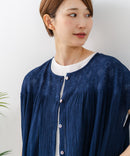 【C-FORT POINT/フォートポイント】すっきり見え インド綿 無地シャツワンピース さらっと軽やか リゾート Aライン フレア ナチュラル 旅行 コットン100%