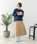 【DISCUS/ディスカス】カレッジロゴ 裏起毛スウェット 裾ラウンド