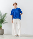 【C-FORTPOINT/フォートポイント】【ストレッチ性抜群の冷感素材を使用】後ろタック入り 5分袖Tシャツ 立体感 美シルエット ラウンドヘム 接触冷感 涼しい 体形カバー