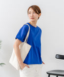 【C-FORTPOINT/フォートポイント】【涼しさと美シルエットを叶える 接触冷感機能付き】ドルマンスリーブ5分袖Tシャツ ひんやり涼しい 体型カバー 華奢見え ゆったり
