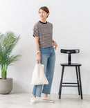 【C-FORT POINT/フォートポイント】ボーダークロップド丈Ｔシャツ