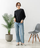 【C-FORT POINT/フォートポイント】ハイネック メロウ配色 プルオーバートップス