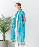【C-FORT POINT/フォートポイント】さらっと軽やか インド綿 総柄シャツワンピース リゾート Aライン フレア 羽織り ナチュラル 軽やか 旅行 コットン100%