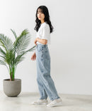 デニムカーブパンツ【C-FORT POINT/フォートポイント】