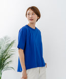 【C-FORTPOINT/フォートポイント】【ストレッチ性抜群の冷感素材を使用】後ろタック入り 5分袖Tシャツ 立体感 美シルエット ラウンドヘム 接触冷感 涼しい 体形カバー