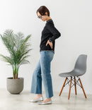 【C-FORT POINT/フォートポイント】ハイネック メロウ配色 プルオーバートップス