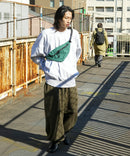 【MEI / メイ】ロゴ刺繍 STANDARD MOON SHOULDER ムーンショルダー ユニセックス