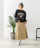 【DISCUS/ディスカス】カレッジロゴ 裏起毛スウェット 裾ラウンド