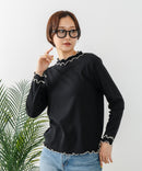 【C-FORT POINT/フォートポイント】ハイネック メロウ配色 プルオーバートップス