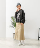 【DISCUS/ディスカス】カレッジロゴ 裏起毛スウェット 裾ラウンド