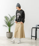 【DISCUS/ディスカス】カレッジロゴ 裏起毛スウェット 裾ラウンド