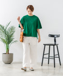 【C-FORTPOINT/フォートポイント】【ベルスリーブで魅せる、大人のこなれTシャツ。】ベルスリーブ オーバーサイズTシャツ 綿100％ 華奢見え ゆったり 二の腕カバー