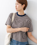 【C-FORT POINT/フォートポイント】ボーダークロップド丈Ｔシャツ