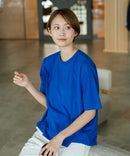 【C-FORTPOINT/フォートポイント】【ストレッチ性抜群の冷感素材を使用】後ろタック入り 5分袖Tシャツ 立体感 美シルエット ラウンドヘム 接触冷感 涼しい 体形カバー
