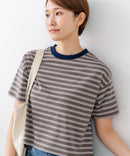 【C-FORT POINT/フォートポイント】ボーダークロップド丈Ｔシャツ