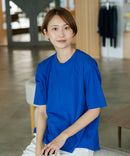 【C-FORTPOINT/フォートポイント】【ストレッチ性抜群の冷感素材を使用】後ろタック入り 5分袖Tシャツ 立体感 美シルエット ラウンドヘム 接触冷感 涼しい 体形カバー