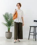 【C-FORTPOINT/フォートポイント】【涼やかな綿素材】総柄刺繍ブラウス コットン100% シャツ プルオーバー 涼しい 体型カバー ナチュラル ❘ジーンズメイト公式オンラインショップ