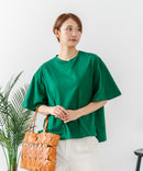 【C-FORTPOINT/フォートポイント】【ベルスリーブで魅せる、大人のこなれTシャツ。】ベルスリーブ オーバーサイズTシャツ 綿100％ 華奢見え ゆったり 二の腕カバー