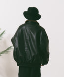 【SAVIER/サビアー】ボア衿G1PUレザーブルゾン