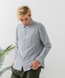 【BLUE STANDARD/ブルースタンダード】コットン100％ オックスレギュラーカラー リラックスシルエットシャツ ビズ オフィスカジュアル オンでもオフでも