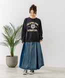 【C-FORT POINT/フォートポイント】アニマルプリント(タイガー) カレッジ スウェットトレーナー