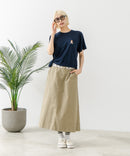 クロップド丈 ワンポイント刺繍Ｔシャツ【TeddyBear/テディベア】