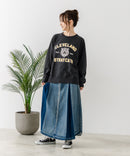 【C-FORT POINT/フォートポイント】アニマルプリント(タイガー) カレッジ スウェットトレーナー