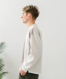 【BLUE STANDARD/ブルースタンダード】パフィースウェット 切り替え クルーネック トレーナー ストレッチ 春服