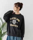 【C-FORT POINT/フォートポイント】アニマルプリント(タイガー) カレッジ スウェットトレーナー