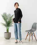 【C-FORT POINT/フォートポイント】シアー 切り替え ハイネック プルオーバー