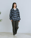 【BEVERLY HILLS POLO CLUB/ビバリーヒルズポロクラブ】ネルチェックシャツパーカー