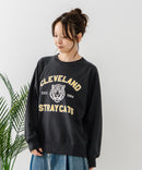 【C-FORT POINT/フォートポイント】アニマルプリント(タイガー) カレッジ スウェットトレーナー