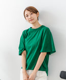 【C-FORTPOINT/フォートポイント】【ベルスリーブで魅せる、大人のこなれTシャツ。】ベルスリーブ オーバーサイズTシャツ 綿100％ 華奢見え ゆったり 二の腕カバー