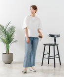 【C-FORTPOINT/フォートポイント】【ベルスリーブで魅せる、大人のこなれTシャツ。】ベルスリーブ オーバーサイズTシャツ 綿100％ 華奢見え ゆったり 二の腕カバー