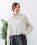 【BEVERLY HILLS POLO CLUB/ビバリーヒルズポロクラブ】【選べる2シルエット】オックスワイドシャツ（クロップド丈 or ビッグシルエット）ポニー刺繍
