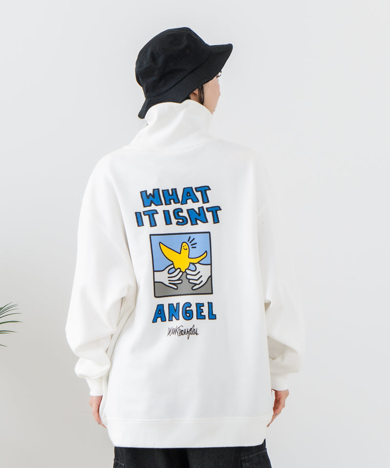 【（What it isNt）ART BY MARKGONZALES / (ワットイットイズント) アートバイ マークゴンザレス 】バックプリントハーフジップ