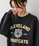 【C-FORT POINT/フォートポイント】アニマルプリント(タイガー) カレッジ スウェットトレーナー