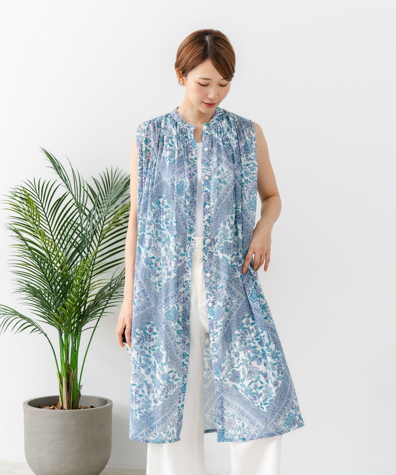 C-FORT POINT/フォートポイント】さらっと軽やか インド綿 総柄