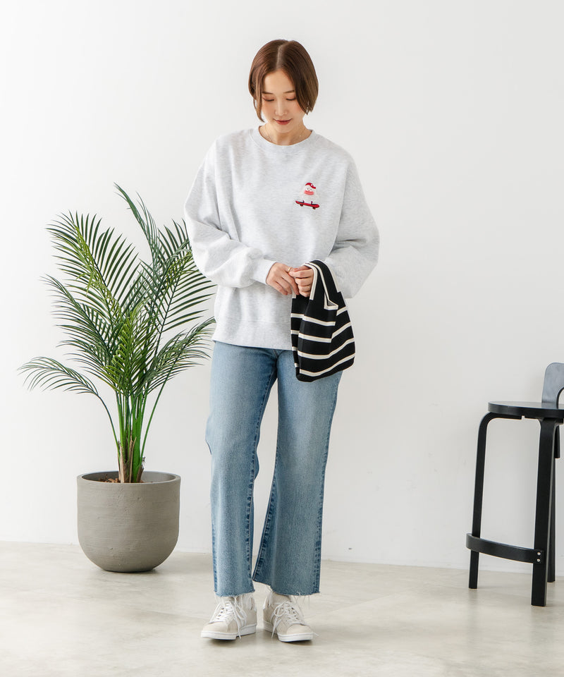 【C-FORT POINT/フォートポイント】オバケスケボー 刺繍トレーナー