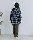 【BEVERLY HILLS POLO CLUB/ビバリーヒルズポロクラブ】ネルチェックシャツパーカー