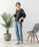 【C-FORT POINT/フォートポイント】バスク天竺 クルーネック カーディガン