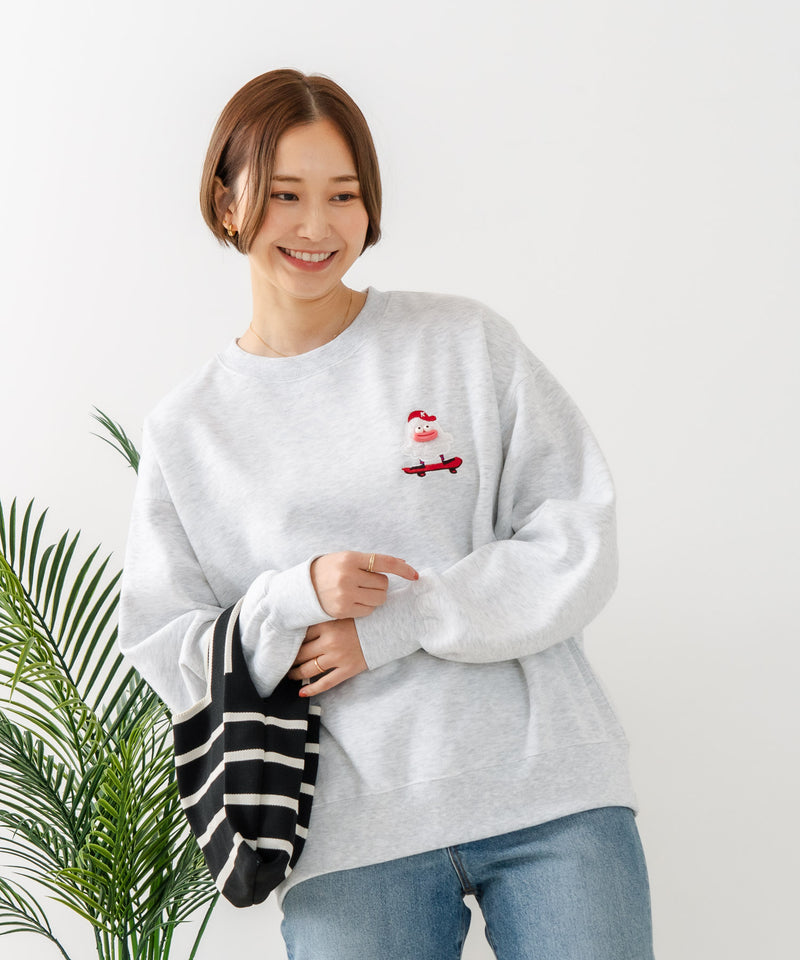【C-FORT POINT/フォートポイント】オバケスケボー 刺繍トレーナー