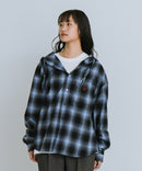 【BEVERLY HILLS POLO CLUB/ビバリーヒルズポロクラブ】ネルチェックシャツパーカー
