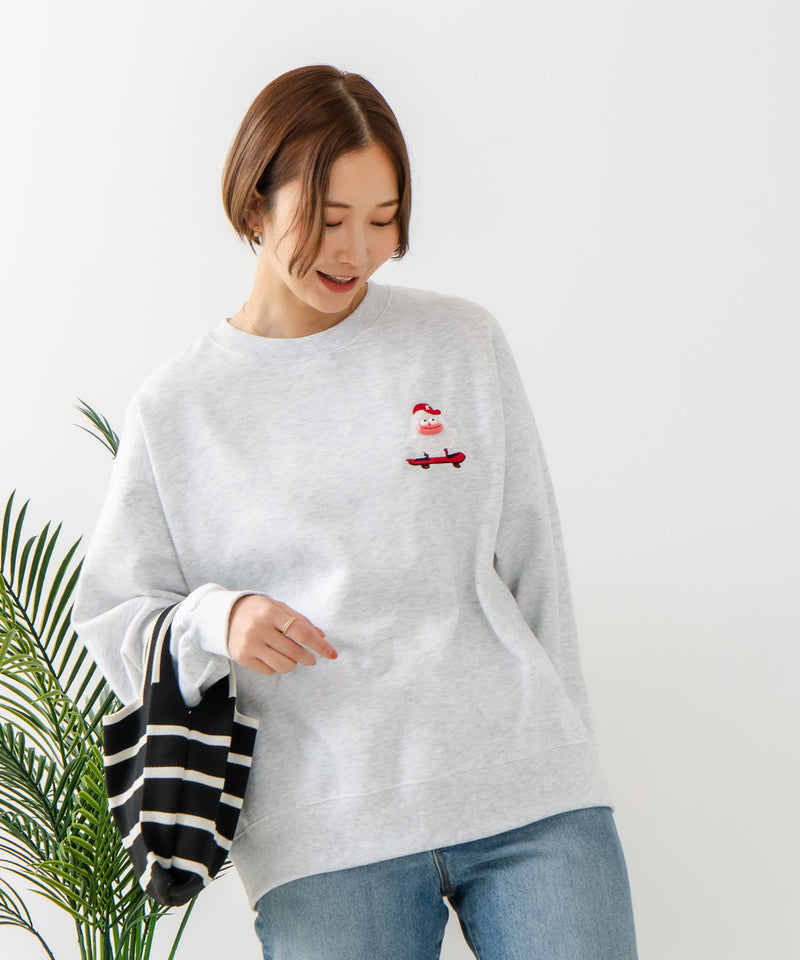 【C-FORT POINT/フォートポイント】オバケスケボー 刺繍トレーナー
