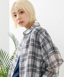 【BEVERLY HILLS POLO CLUB/ビバリーヒルズポロクラブ】ワンポイント刺繍 シアーシャツ zo